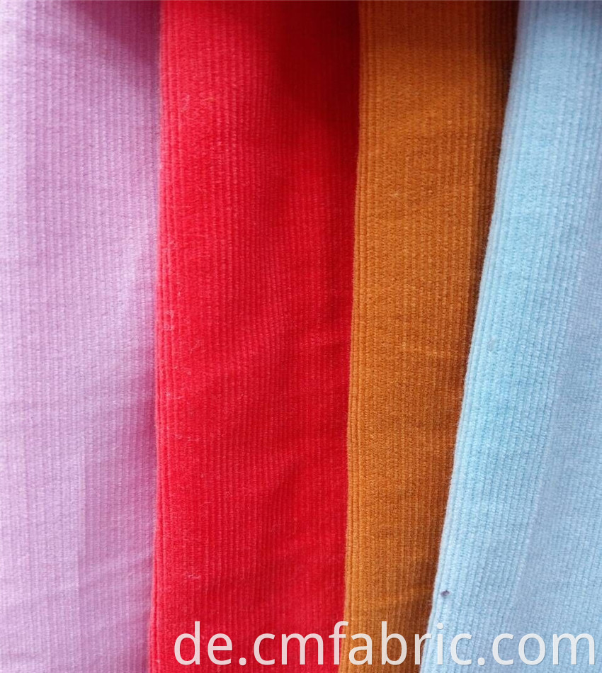 21w cotton baby corduory plain dyed fabric 00